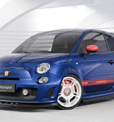 Lame de parechoc avant pour Fiat Abarth 595 toutes carrosseries (préfacelift) (2012-2015) - Fabriqué en ABS (6 finitions au choix)
