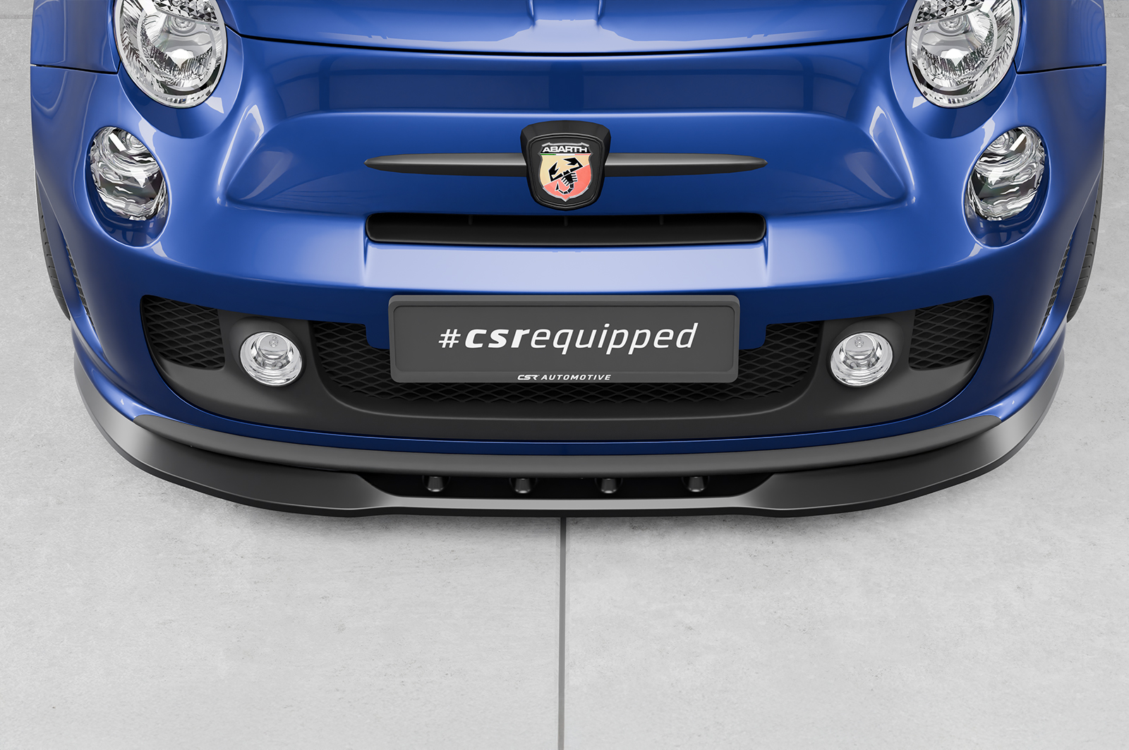 Lame de parechoc avant pour Fiat Abarth 595 toutes carrosseries (préfacelift) (2012-2015) - Fabriqué en ABS (6 finitions au choix)