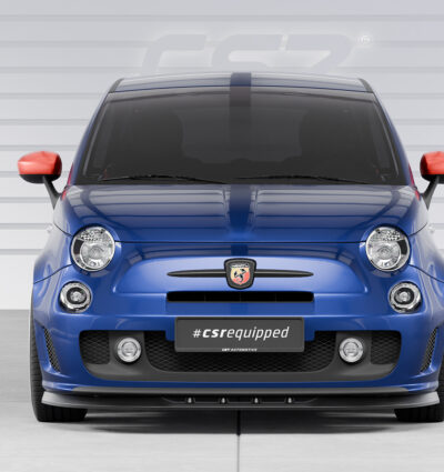 Lame de parechoc avant pour Fiat Abarth 595 toutes carrosseries (préfacelift) (2012-2015) - Fabriqué en ABS (6 finitions au choix)
