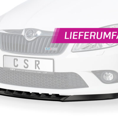 Lame de parechoc avant pour Skoda Fabia 2 (Typ 5J) RS (2010-2014) - Fabriqué en ABS (6 finitions au choix)