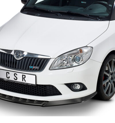 Lame de parechoc avant pour Skoda Fabia 2 (Typ 5J) RS (2010-2014) - Fabriqué en ABS (6 finitions au choix)
