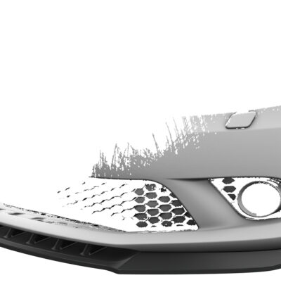 Lame de parechoc avant pour Skoda Fabia 2 (Typ 5J) RS (2010-2014) - Fabriqué en ABS (6 finitions au choix)