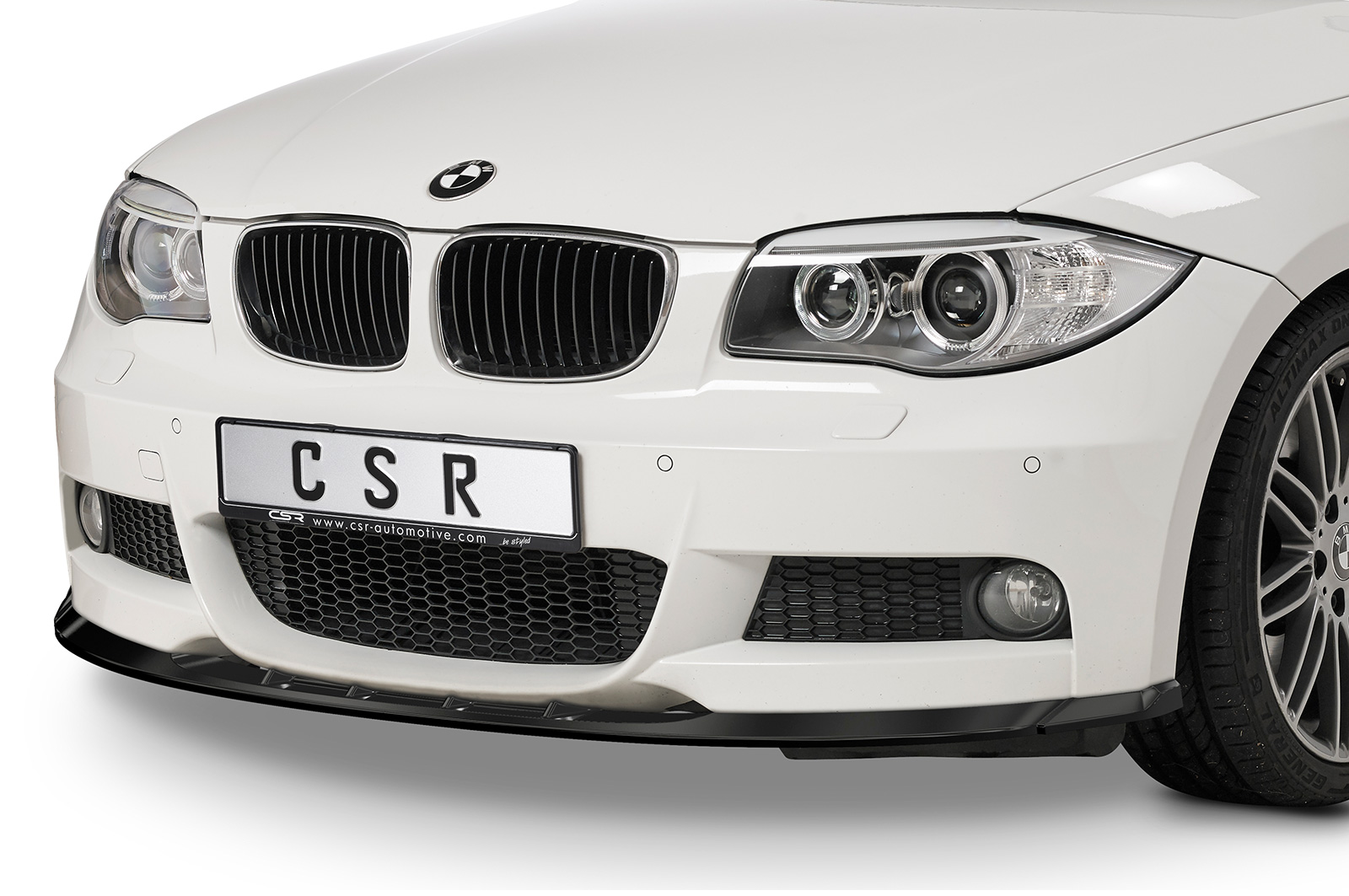 Lame de parechoc avant pour BMW Série 1 E82 / E88 coupé et cabriolet (facelift) avec Pack M (10/2007-10/2013) - Fabriqué en ABS (6 finitions au choix)