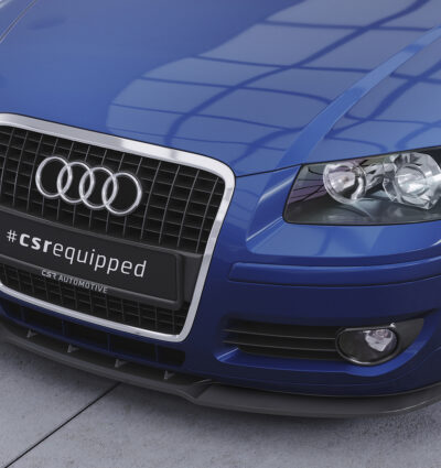 Lame de parechoc avant pour Audi A3 (8P / 8PA) toutes carrosseries (préfacelift) (2005-2008) - Fabriqué en ABS (6 finitions au choix)