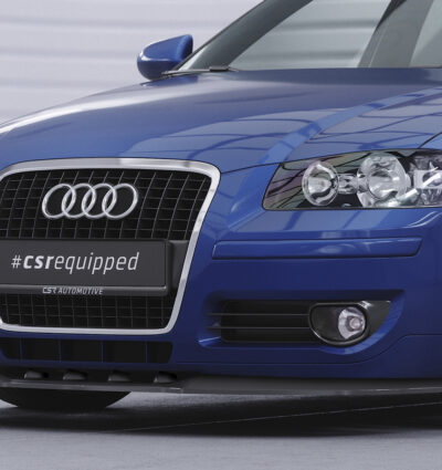Lame de parechoc avant pour Audi A3 (8P / 8PA) toutes carrosseries (préfacelift) (2005-2008) - Fabriqué en ABS (6 finitions au choix)