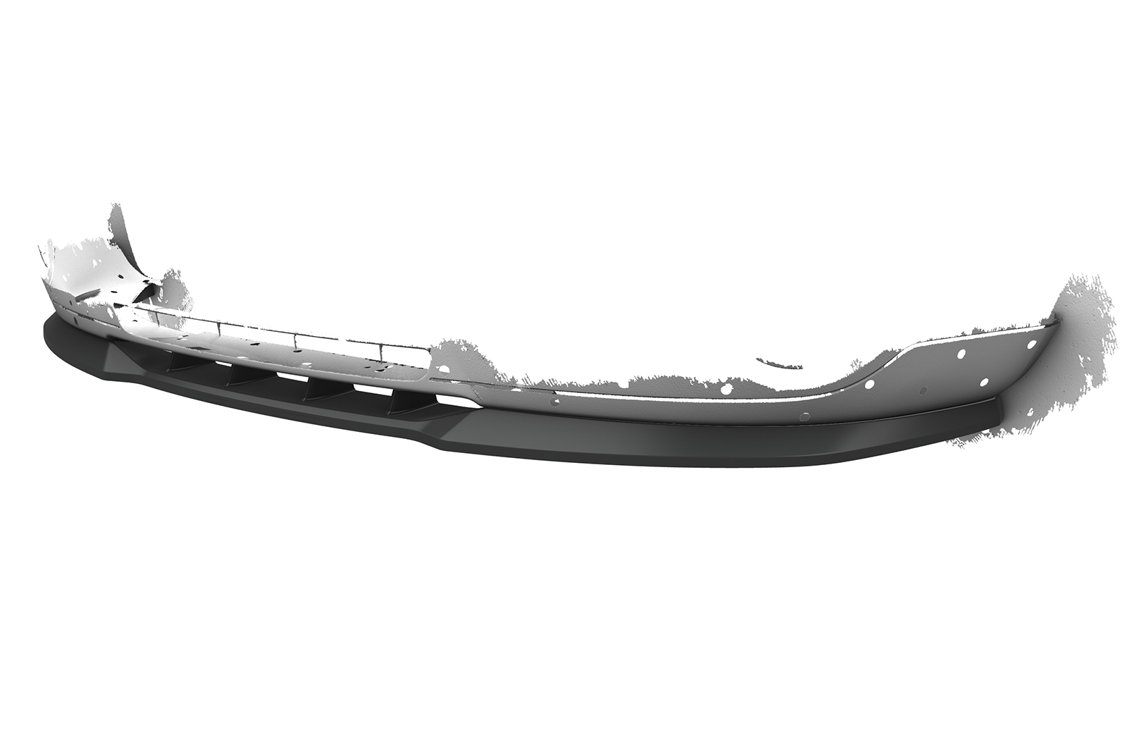 Lame de parechoc avant pour Audi A3 (8P / 8PA) toutes carrosseries (préfacelift) (2005-2008) - Fabriqué en ABS (6 finitions au choix)