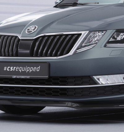 Lame de parechoc avant pour Skoda Octavia III (Typ 5E) toutes carrosseries (2016-2019) - Fabriqué en ABS (6 finitions au choix)