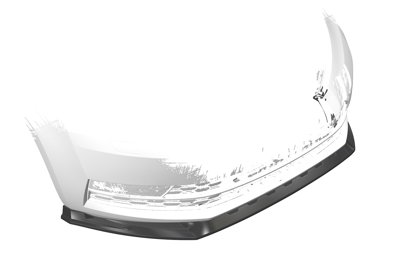 Lame de parechoc avant pour Skoda Octavia III (Typ 5E) toutes carrosseries (2016-2019) - Fabriqué en ABS (6 finitions au choix)