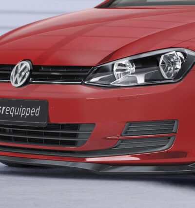 Lame de parechoc avant pour VW Golf 7 finition de base (préfacelift) (08/2012-2017) - Fabriqué en ABS (6 finitions au choix)