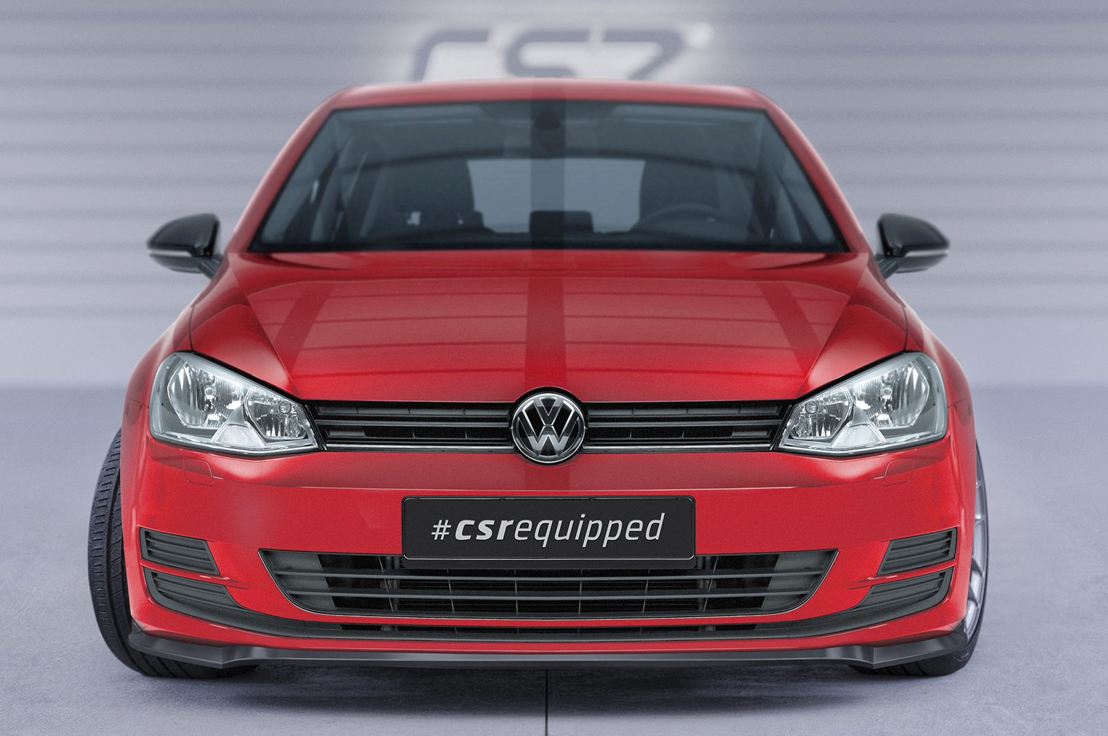 Lame de parechoc avant pour VW Golf 7 finition de base (préfacelift) (08/2012-2017) - Fabriqué en ABS (6 finitions au choix)