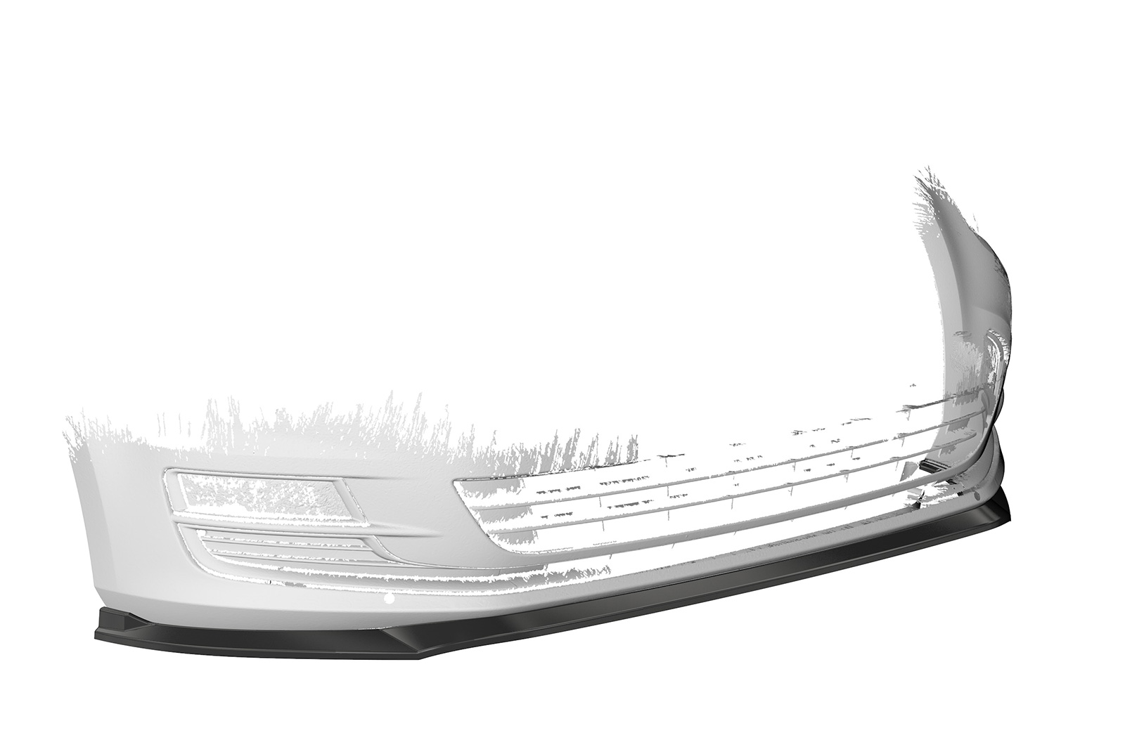 Lame de parechoc avant pour VW Golf 7 finition de base (préfacelift) (08/2012-2017) - Fabriqué en ABS (6 finitions au choix)