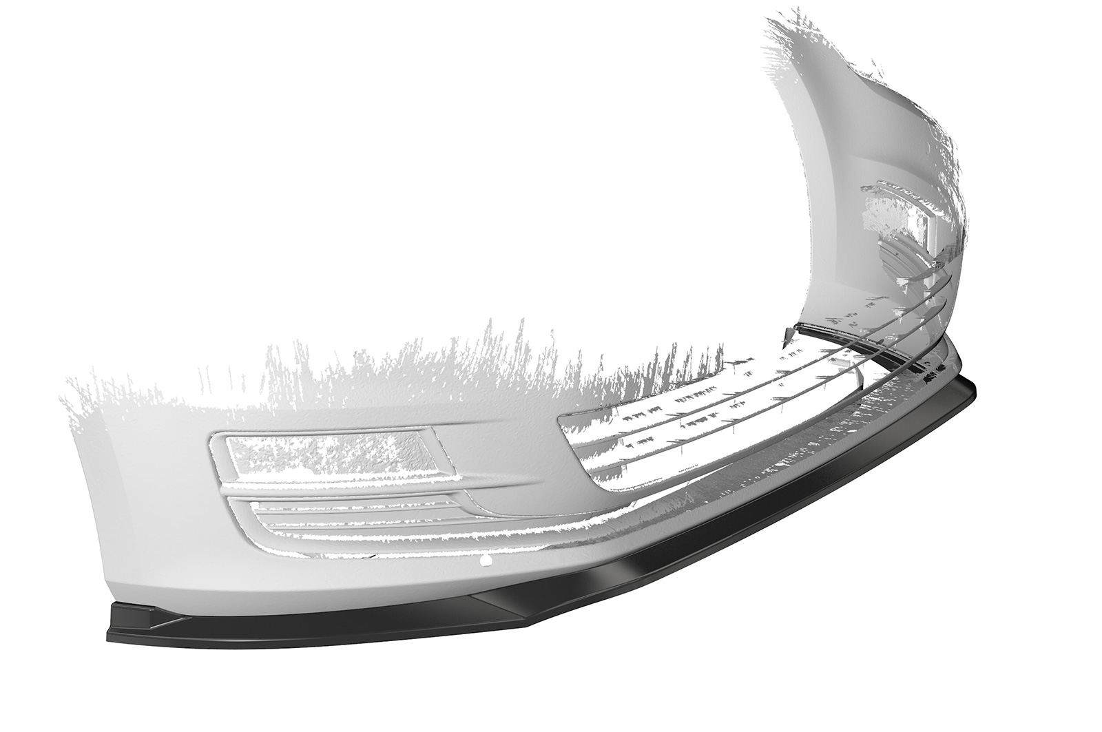 Lame de parechoc avant pour VW Golf 7 finition de base (préfacelift) (08/2012-2017) - Fabriqué en ABS (6 finitions au choix)