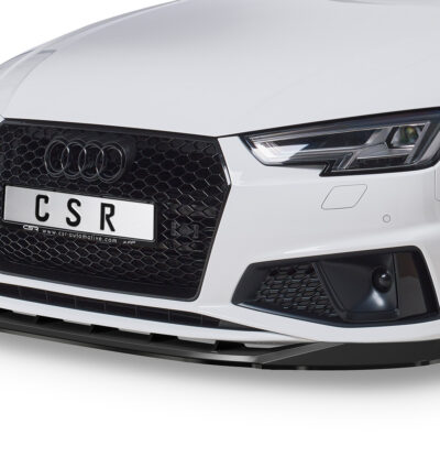 Lame de parechoc avant pour Audi A4 B9 (Typ 8W) S-Line Competition (2018-2019) - Fabriqué en ABS (6 finitions au choix)