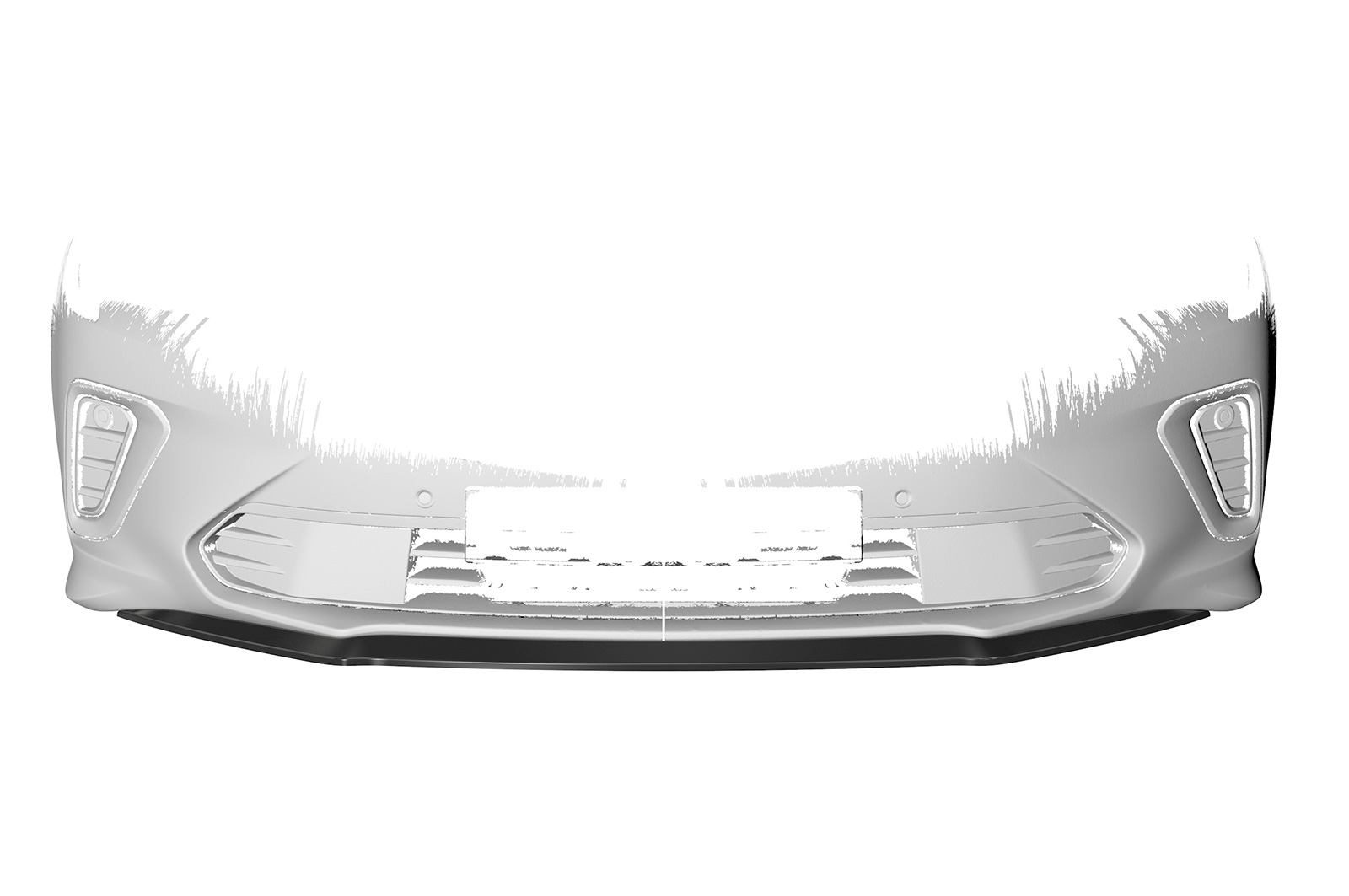 Lame de parechoc avant pour Opel Insignia B GSI (depuis 02/2020) - Fabriqué en ABS (6 finitions au choix)