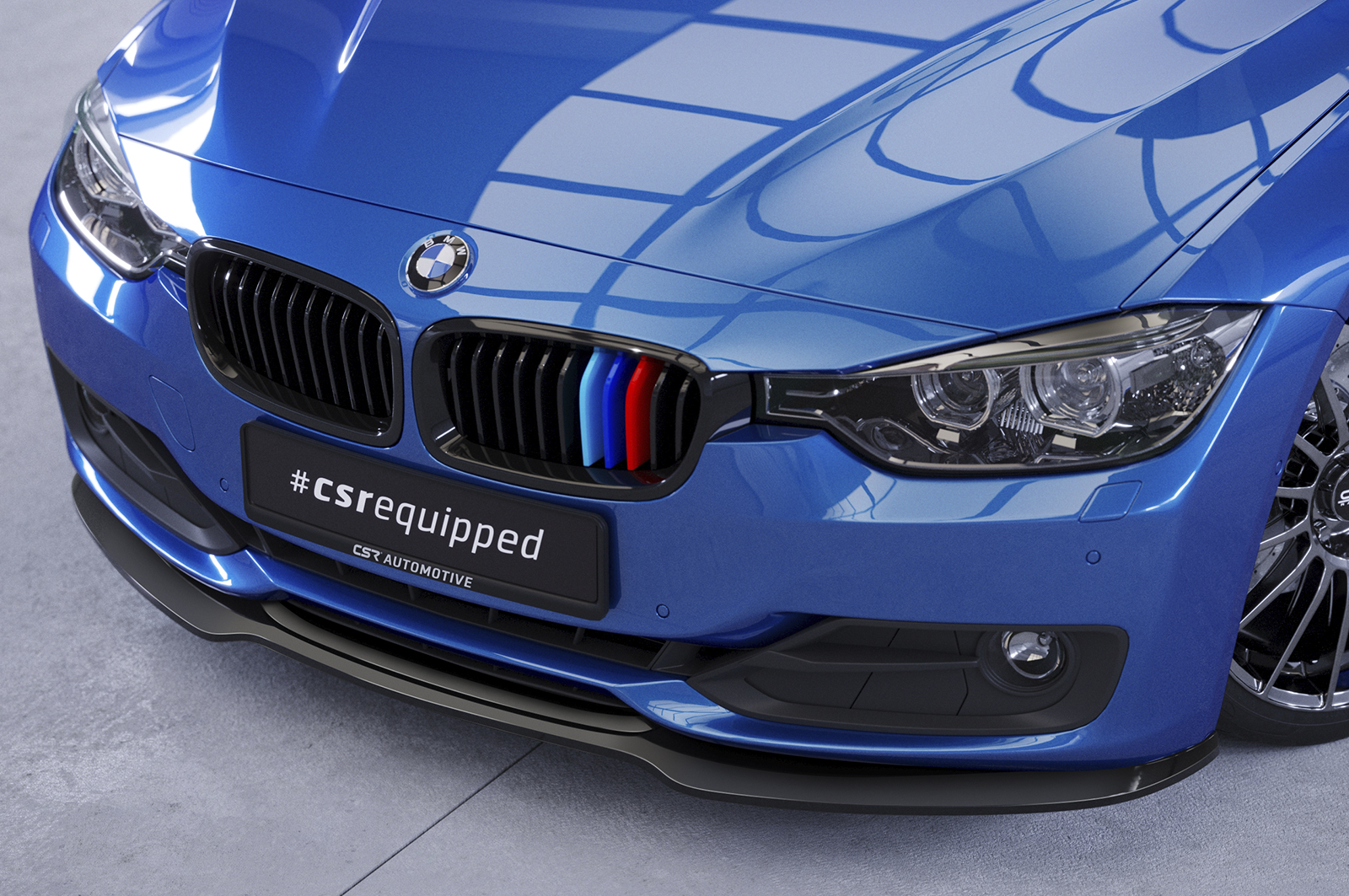Lame de parechoc avant pour BMW Série 3 F30 / F31 préfacelift (préfacelift) (10/2011-06/2015) - Fabriqué en ABS (6 finitions au choix)