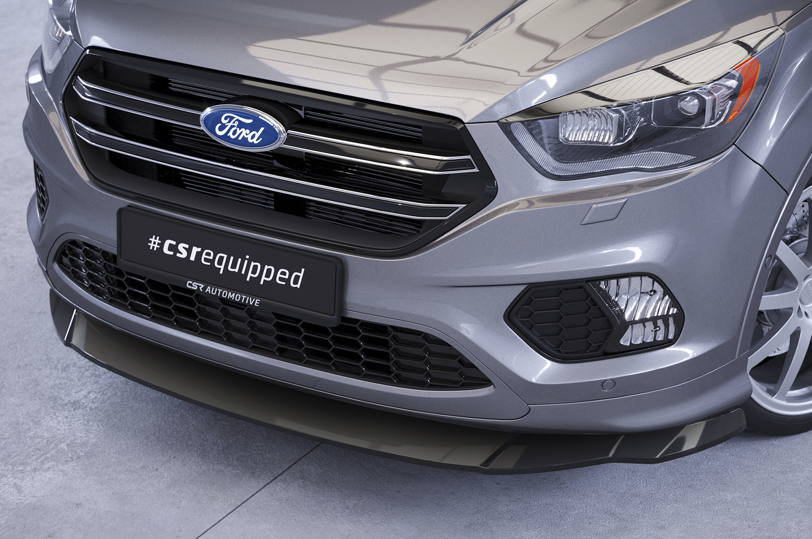 Lame de parechoc avant pour Ford Kuga 2 finition de base (facelift) (2016-2019) - Fabriqué en ABS (6 finitions au choix)