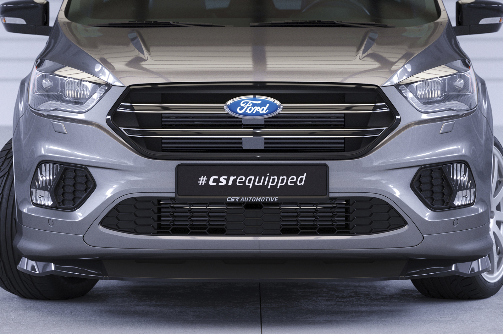 Lame de parechoc avant pour Ford Kuga 2 finition de base (facelift) (2016-2019) - Fabriqué en ABS (6 finitions au choix)
