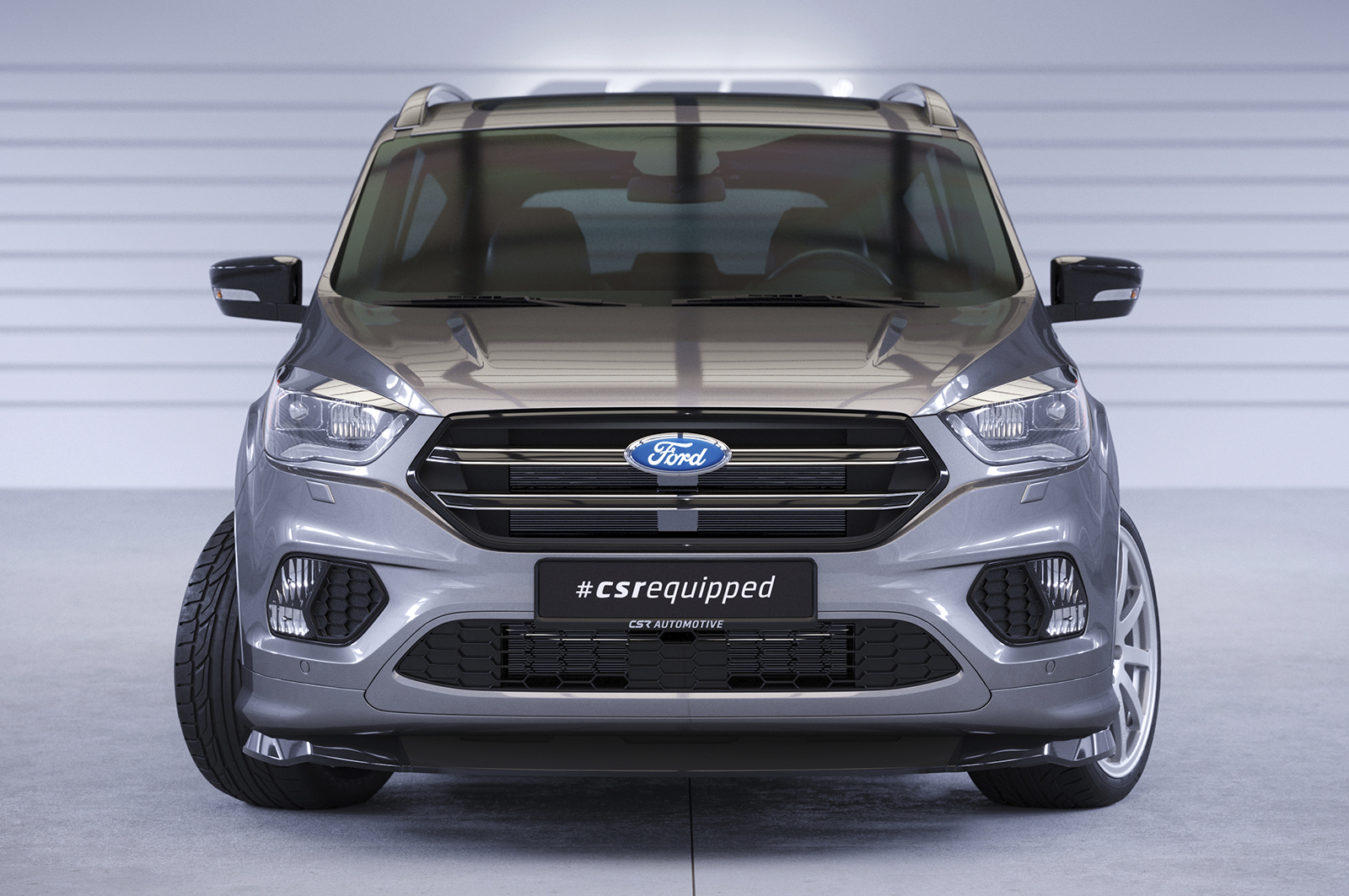 Lame de parechoc avant pour Ford Kuga 2 finition de base (facelift) (2016-2019) - Fabriqué en ABS (6 finitions au choix)