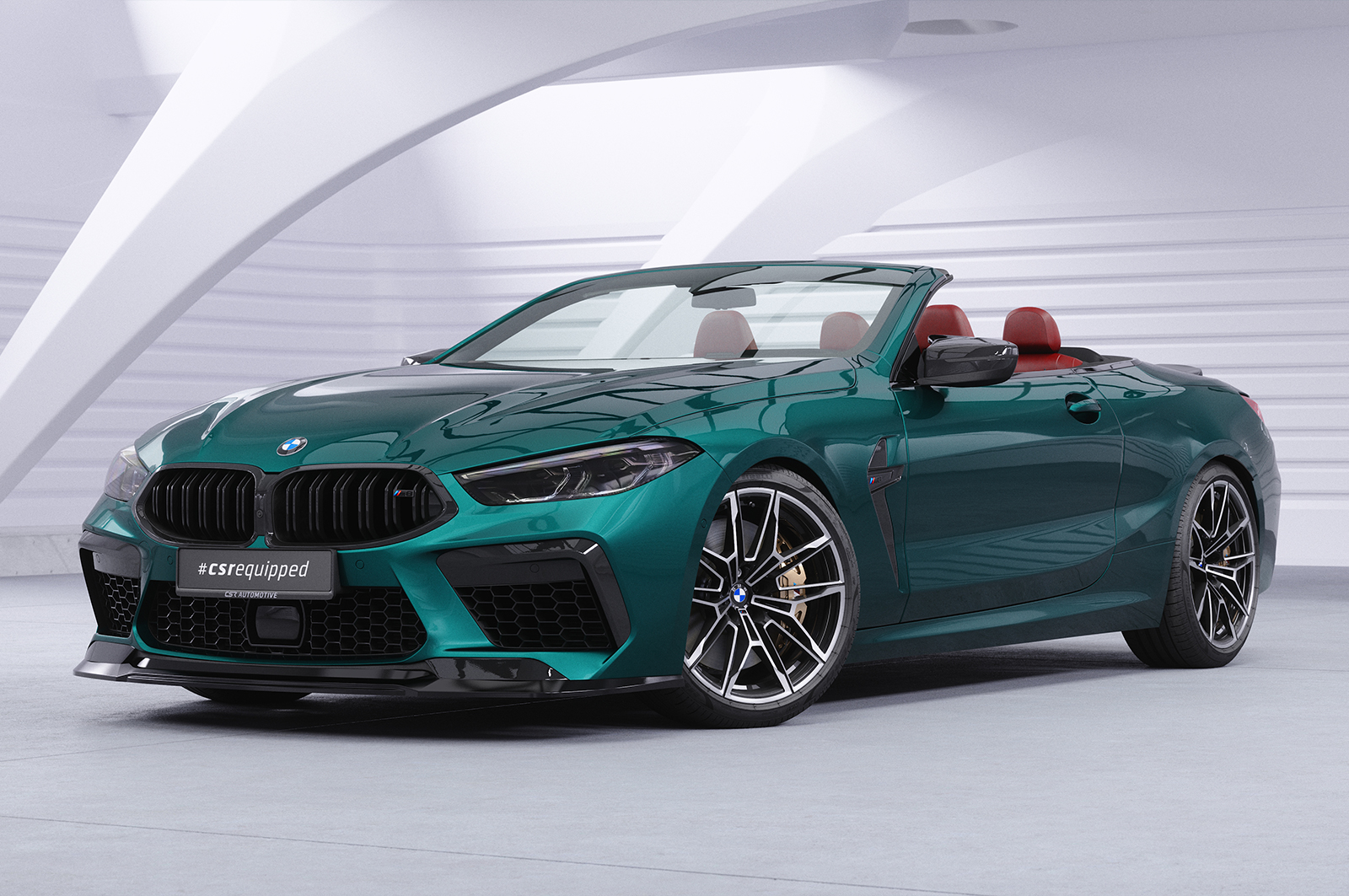 Lame de parechoc avant pour BMW M8 F91 / F92 / F93 cabriolet / coupé et Gran coupé (depuis 2018) - Fabriqué en ABS (6 finitions au choix)