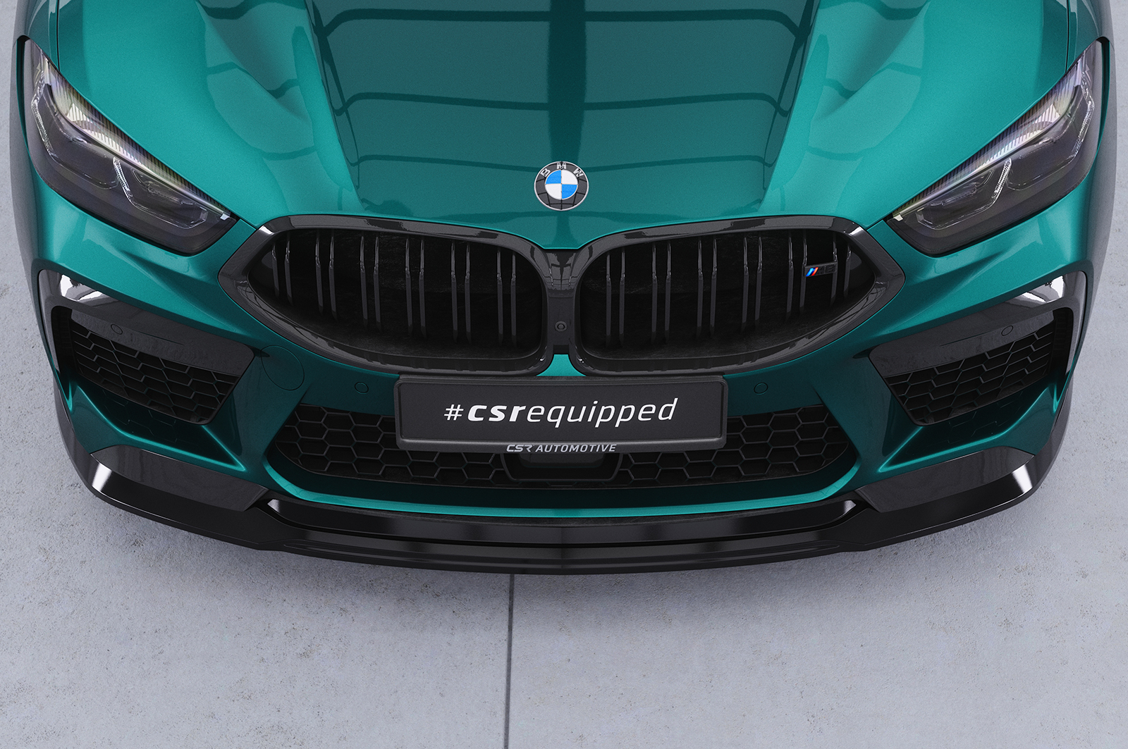 Lame de parechoc avant pour BMW M8 F91 / F92 / F93 cabriolet / coupé et Gran coupé (depuis 2018) - Fabriqué en ABS (6 finitions au choix)