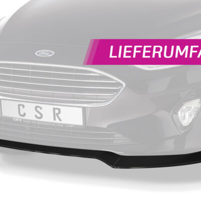 Lame de parechoc avant pour Ford Fiesta MK8 toutes carrosseries (depuis 2017) - Fabriqué en ABS (6 finitions au choix)