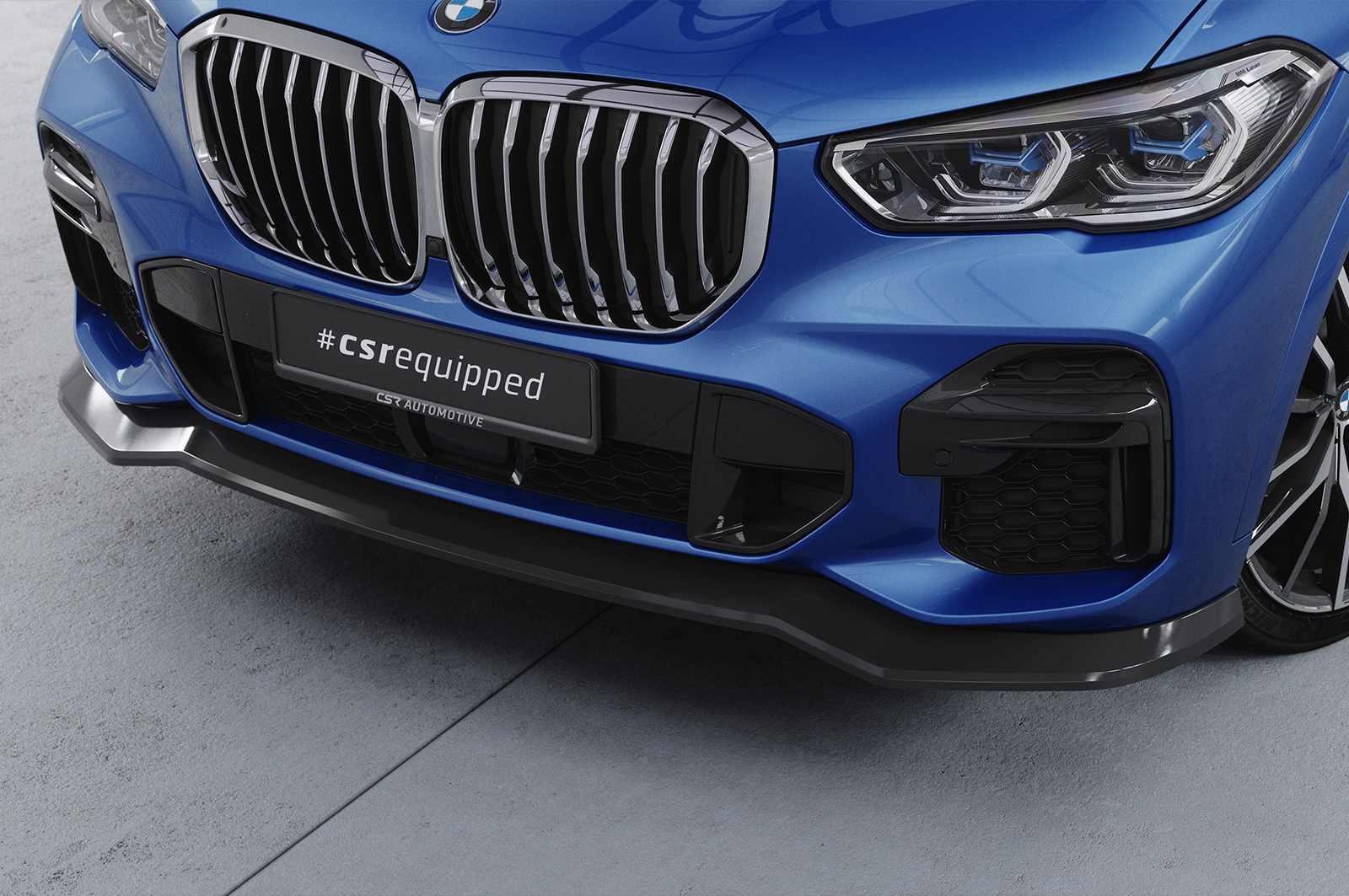 Lame de parechoc avant pour BMW X5 (G05) Pack M (depuis 11/2018) - Fabriqué en ABS (6 finitions au choix)