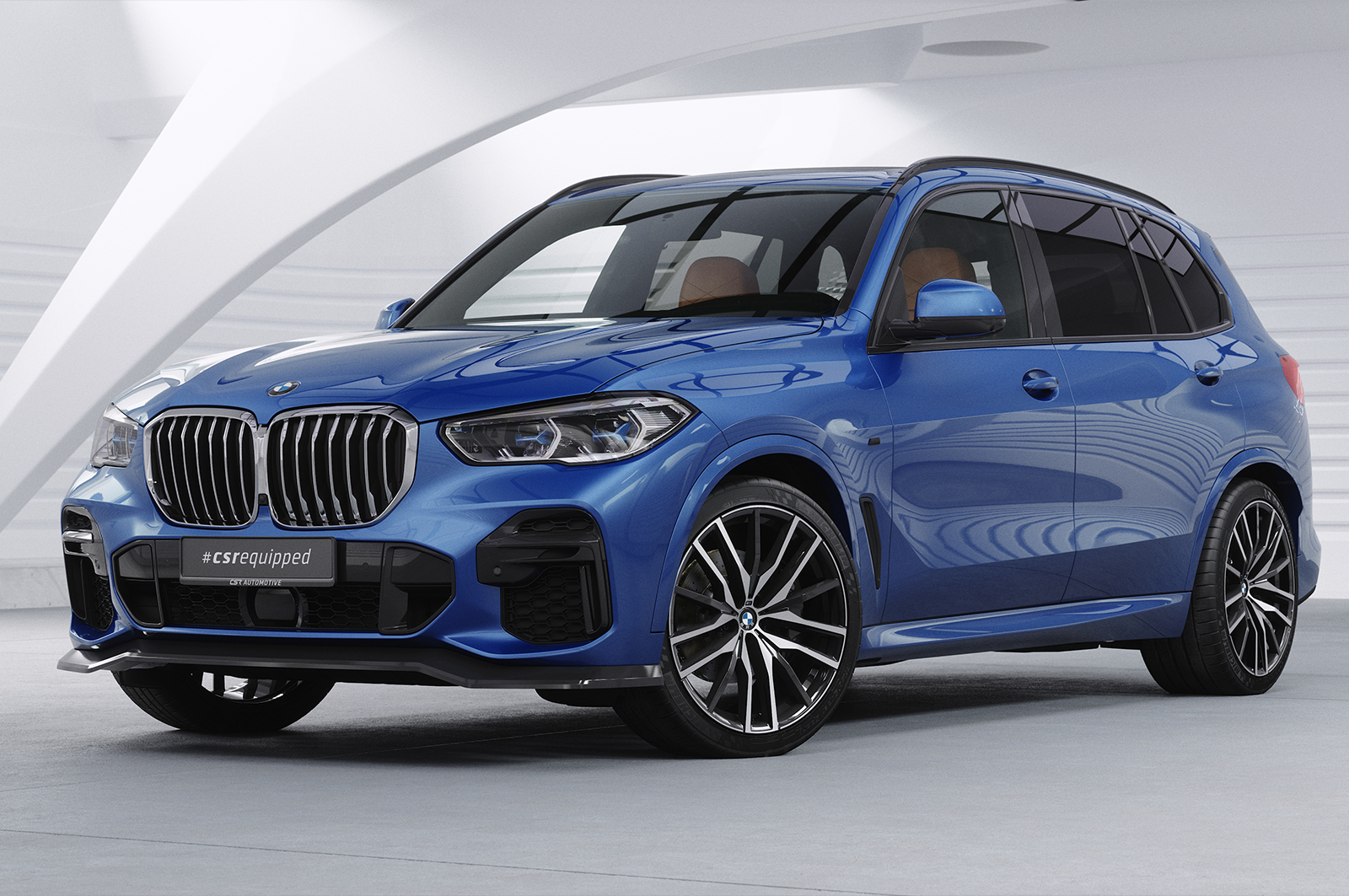 Lame de parechoc avant pour BMW X5 (G05) Pack M (depuis 11/2018) - Fabriqué en ABS (6 finitions au choix)