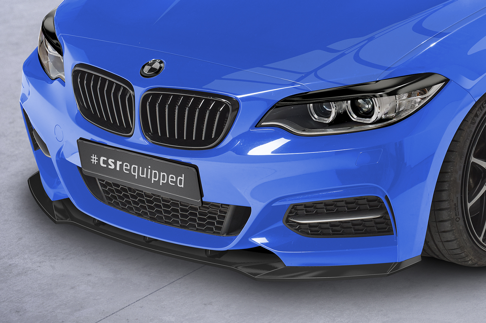 Lame de parechoc avant pour BMW Série 2 (F22 / F23) Pack M (11/2013-07/2021) - Fabriqué en ABS (6 finitions au choix)