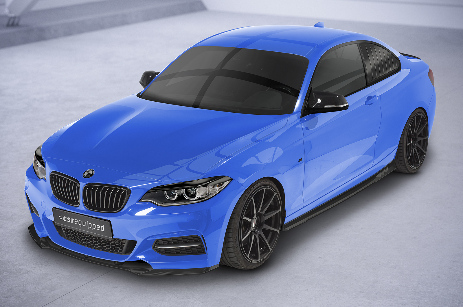Lame de parechoc avant pour BMW Série 2 (F22 / F23) Pack M (11/2013-07/2021) - Fabriqué en ABS (6 finitions au choix)