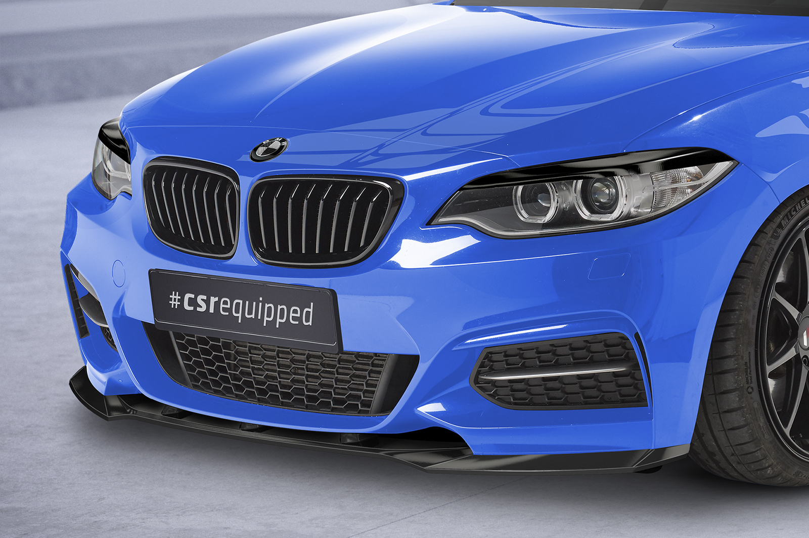 Lame de parechoc avant pour BMW Série 2 (F22 / F23) Pack M (11/2013-07/2021) - Fabriqué en ABS (6 finitions au choix)