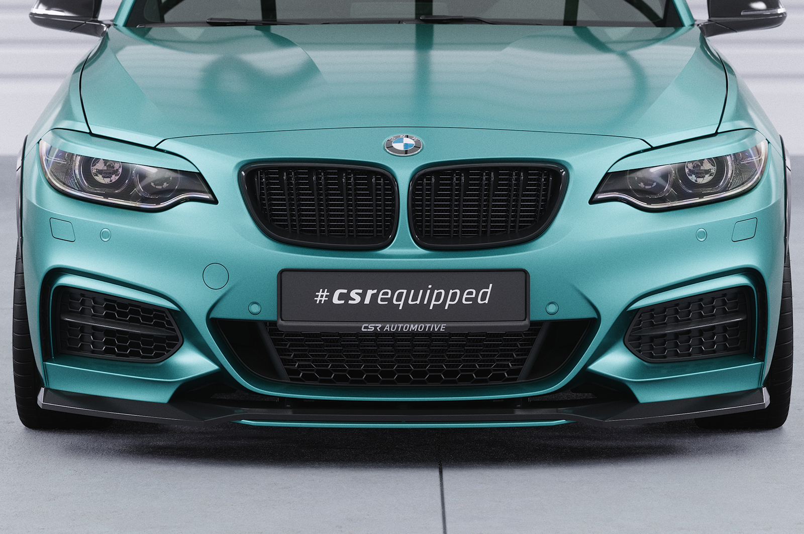 Lame de parechoc avant pour BMW Série 2 (F22 / F23) Pack M (11/2013-07/2021) - Fabriqué en ABS (6 finitions au choix)