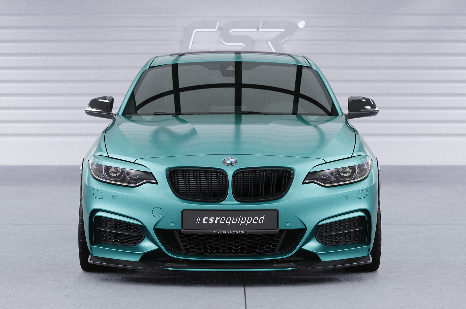 Lame de parechoc avant pour BMW Série 2 (F22 / F23) Pack M (11/2013-07/2021) - Fabriqué en ABS (6 finitions au choix)