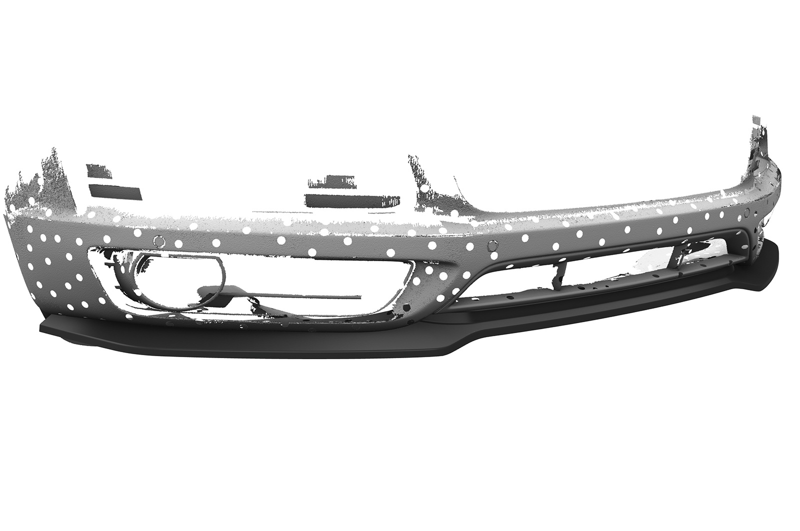 Lame de parechoc avant pour Audi Q7 (4L) S-Line (2005-2009) - Fabriqué en ABS (6 finitions au choix)