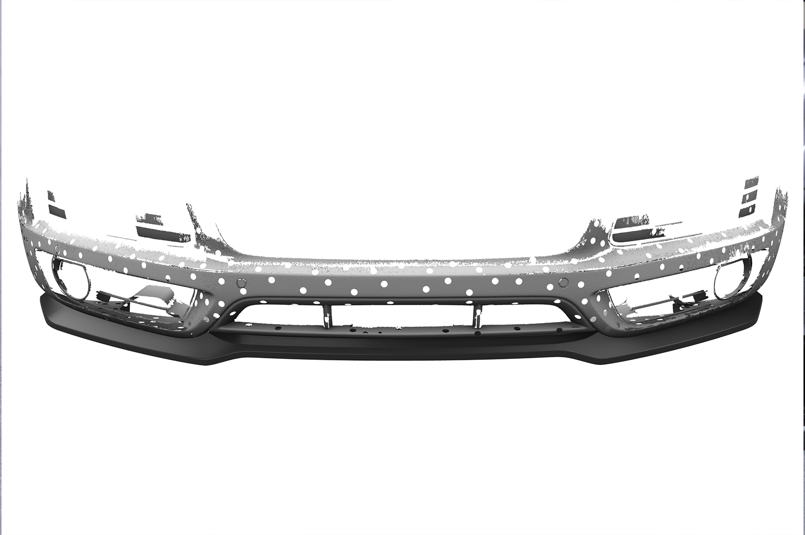 Lame de parechoc avant pour Audi Q7 (4L) S-Line (2005-2009) - Fabriqué en ABS (6 finitions au choix)