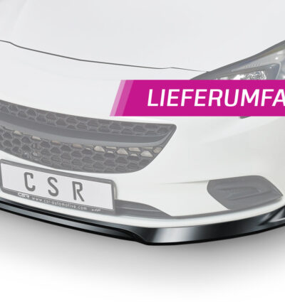 Lame de parechoc avant pour Opel Corsa E toutes carrosseries (2014-2019) - Fabriqué en ABS (6 finitions au choix)