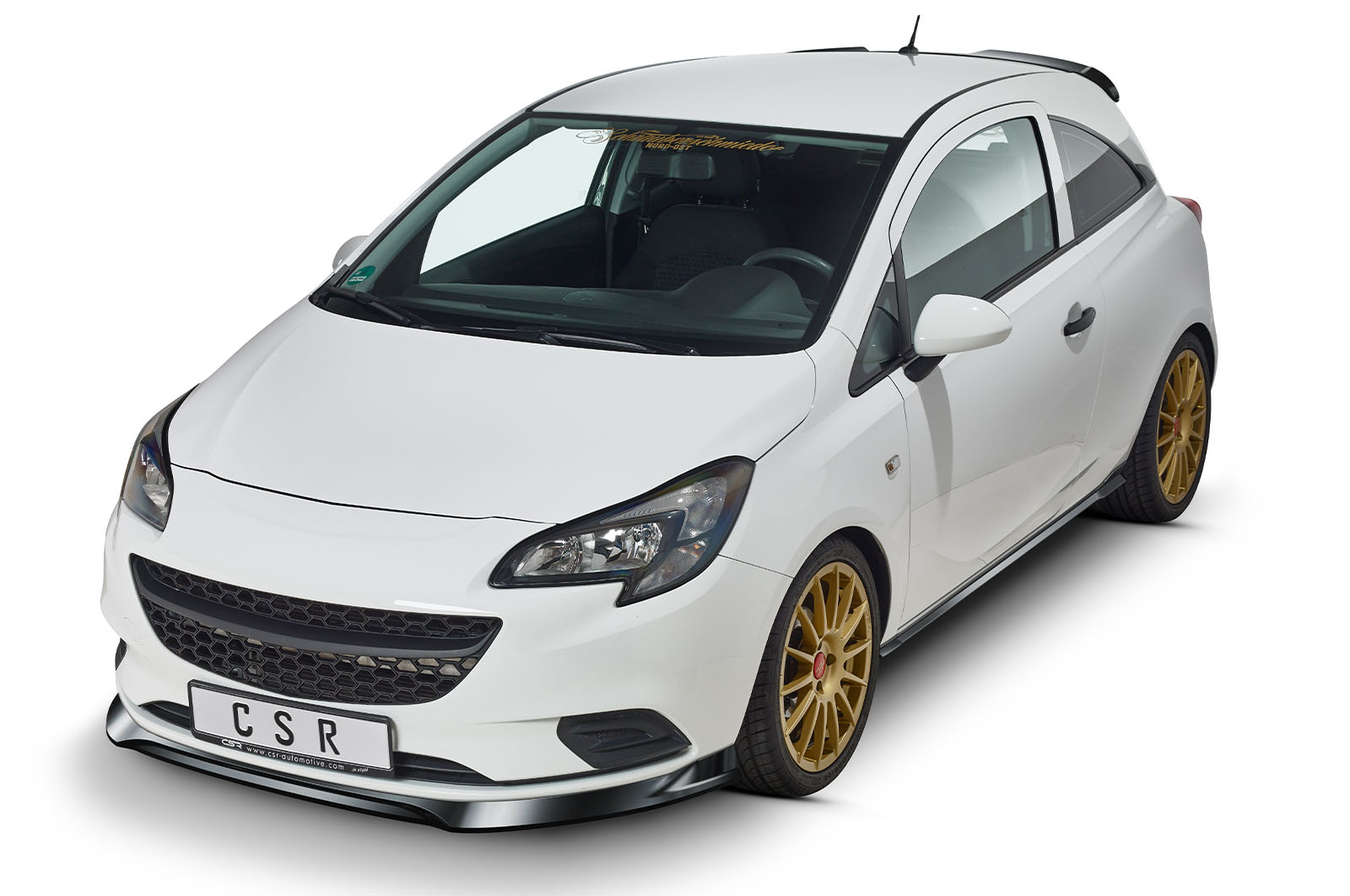 Lame de parechoc avant pour Opel Corsa E toutes carrosseries (2014-2019) - Fabriqué en ABS (6 finitions au choix)
