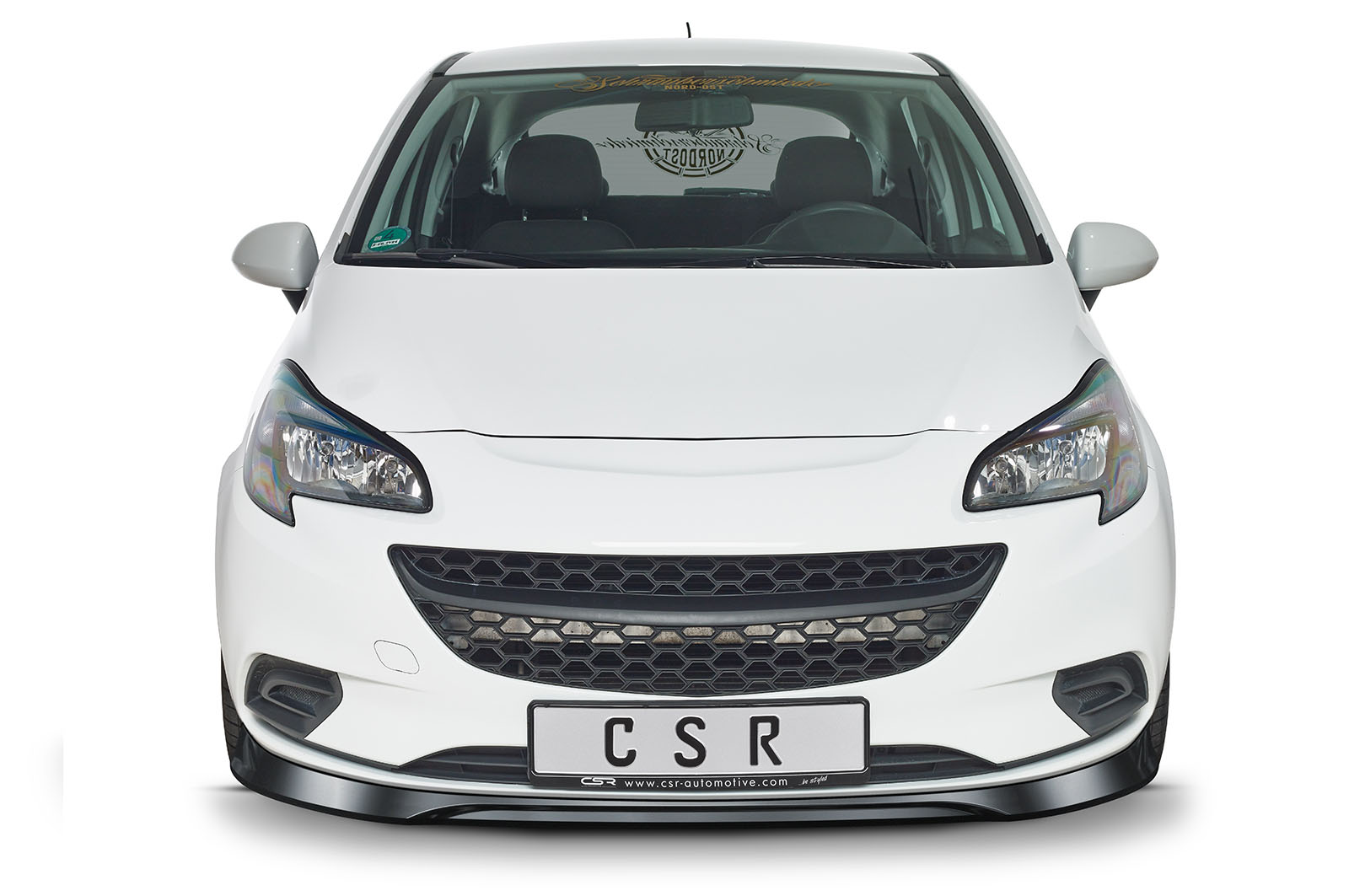 Lame de parechoc avant pour Opel Corsa E toutes carrosseries (2014-2019) - Fabriqué en ABS (6 finitions au choix)
