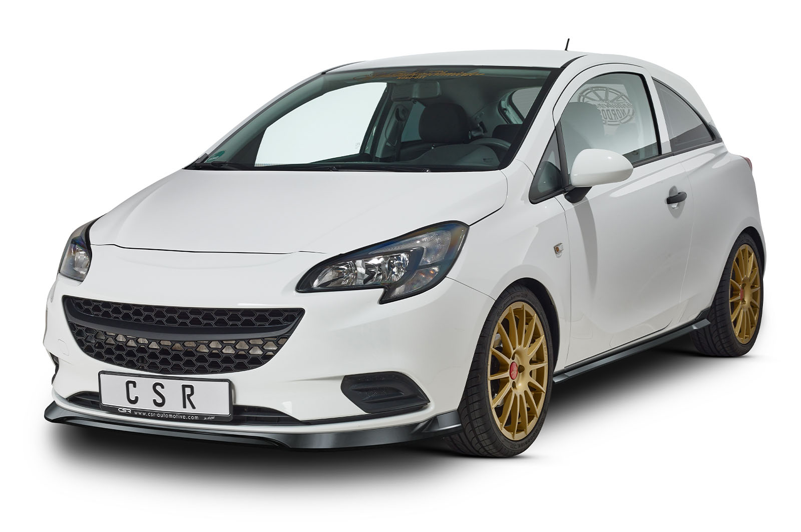 Lame de parechoc avant pour Opel Corsa E toutes carrosseries (2014-2019) - Fabriqué en ABS (6 finitions au choix)