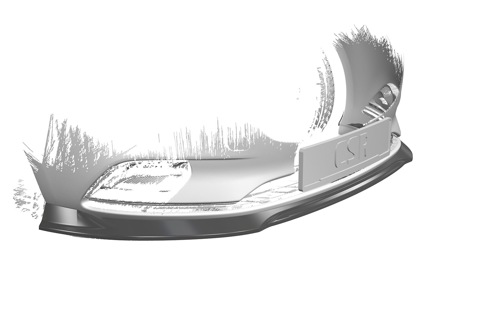 Lame de parechoc avant pour Opel Corsa E toutes carrosseries (2014-2019) - Fabriqué en ABS (6 finitions au choix)