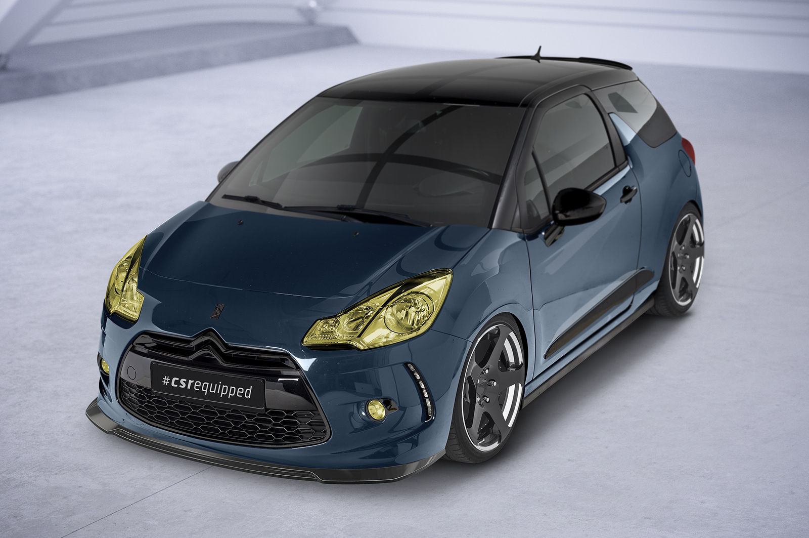 Lame de parechoc avant pour Citroen DS3 toutes carrosseries (2010-2016) - Fabriqué en ABS (6 finitions au choix)