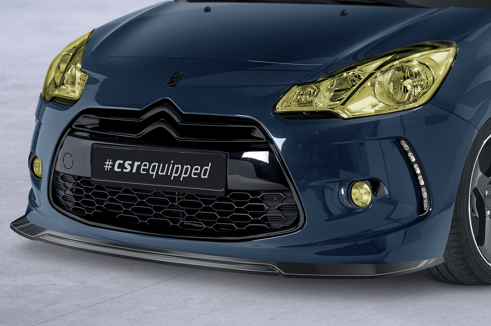 Lame de parechoc avant pour Citroen DS3 toutes carrosseries (2010-2016) - Fabriqué en ABS (6 finitions au choix)