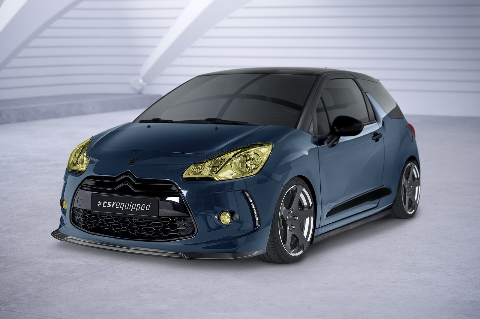 Lame de parechoc avant pour Citroen DS3 toutes carrosseries (2010-2016) - Fabriqué en ABS (6 finitions au choix)
