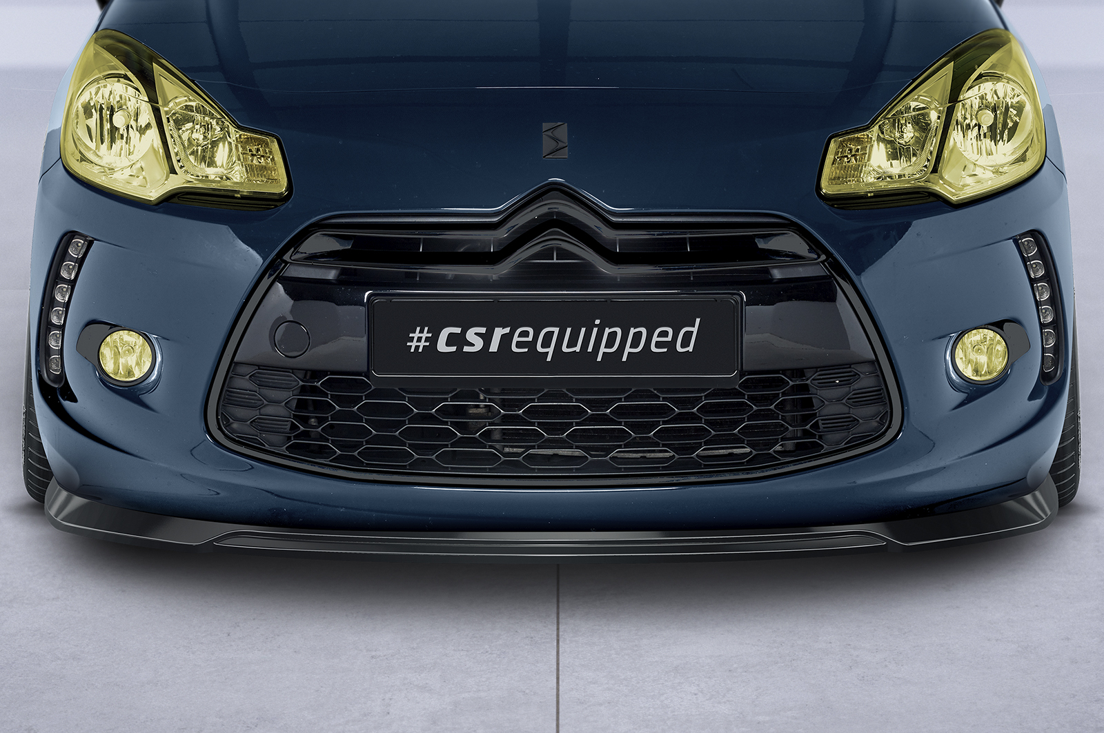 Lame de parechoc avant pour Citroen DS3 toutes carrosseries (2010-2016) - Fabriqué en ABS (6 finitions au choix)