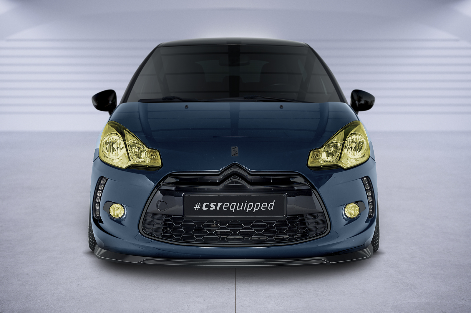 Lame de parechoc avant pour Citroen DS3 toutes carrosseries (2010-2016) - Fabriqué en ABS (6 finitions au choix)