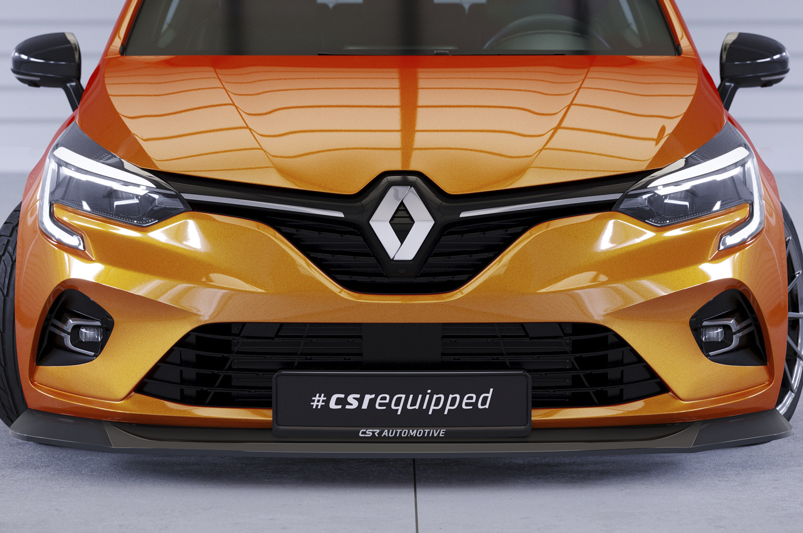Lame de parechoc avant pour Renault Clio V toutes carrosseries (depuis 2019) - Fabriqué en ABS (6 finitions au choix)