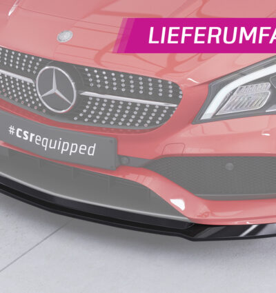 Lame de parechoc avant pour Mercedes-Benz CLA C117 X117 AMG-Line (facelift) (depuis 2016) - Fabriqué en ABS (6 finitions au choix)