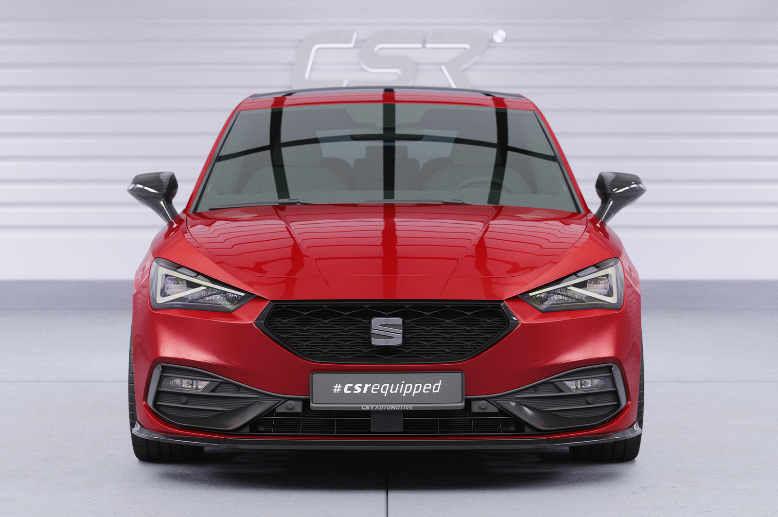 Lame de parechoc avant pour Seat Leon IV (Typ KL) toutes carrosseries (depuis 2020) - Fabriqué en ABS (6 finitions au choix)