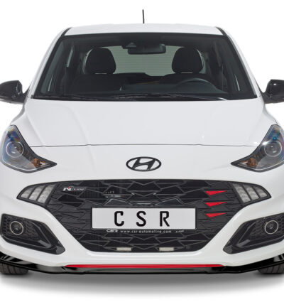 Lame de parechoc avant pour Hyundai I10 3. Generation N-Line (depuis 2020) - Fabriqué en ABS (6 finitions au choix)