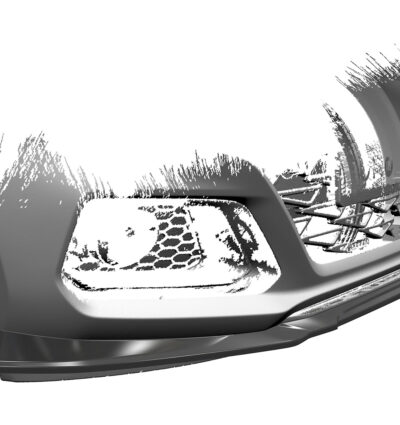 Lame de parechoc avant pour Hyundai I10 3. Generation N-Line (depuis 2020) - Fabriqué en ABS (6 finitions au choix)