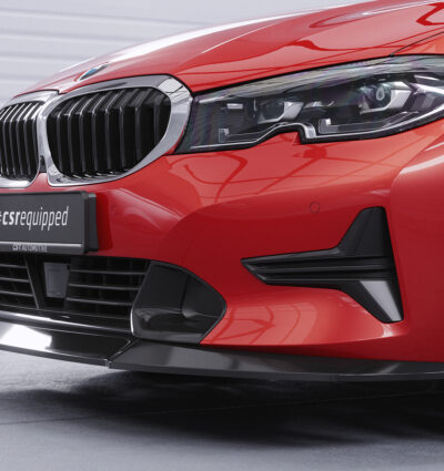 Lame de parechoc avant pour BMW Série 3 G20 / G21 berline / break (Sport Line et Luxury Line) (depuis 03/2019) - Fabriqué en ABS (6 finitions au choix)